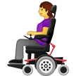 woman in motorized wheelchair per la piattaforma Samsung