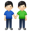 Samsung प्लेटफ़ॉर्म के लिए men holding hands: light skin tone