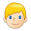 man: light skin tone, blond hair for Samsung platform