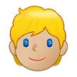 Samsung 플랫폼을 위한 person: medium-light skin tone, blond hair