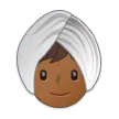 person wearing turban: medium-dark skin tone für Samsung Plattform