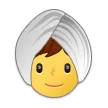person wearing turban per la piattaforma Samsung
