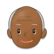 old man: medium-dark skin tone สำหรับแพลตฟอร์ม Samsung