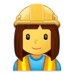 woman construction worker para la plataforma Samsung
