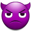 angry face with horns untuk platform Samsung
