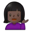 woman tipping hand: dark skin tone für Samsung Plattform