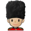 man guard: medium-light skin tone alustalla Samsung