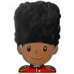man guard: medium-dark skin tone voor Samsung platform