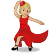 woman dancing: medium-light skin tone สำหรับแพลตฟอร์ม Samsung