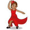 Samsung 플랫폼을 위한 woman dancing: medium skin tone
