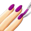 nail polish: light skin tone สำหรับแพลตฟอร์ม Samsung