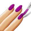 nail polish: medium-light skin tone untuk platform Samsung
