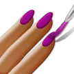 nail polish: medium-dark skin tone untuk platform Samsung