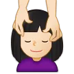 Samsung platformu için woman getting massage: light skin tone