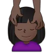 woman getting massage: dark skin tone für Samsung Plattform