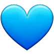blue heart alustalla Samsung
