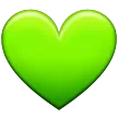 green heart for Samsung-plattformen