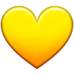 yellow heart för Samsung-plattform