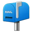 closed mailbox with raised flag för Samsung-plattform