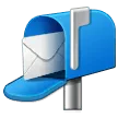 open mailbox with raised flag för Samsung-plattform