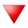Samsung প্ল্যাটফর্মে জন্য red triangle pointed down