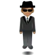 Samsung 플랫폼을 위한 person in suit levitating: medium skin tone