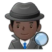 man detective: dark skin tone per la piattaforma Samsung