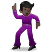 Samsung dla platformy man dancing: dark skin tone