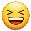 Samsung 平台中的 grinning squinting face