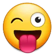 winking face with tongue for Samsung platform