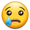 Samsung platformon a(z) crying face képe