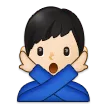 Samsung dla platformy man gesturing NO: light skin tone