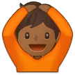 Samsung dla platformy person gesturing OK: medium-dark skin tone