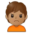 Samsung dla platformy person frowning: medium skin tone