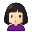 Samsung 플랫폼을 위한 woman pouting: light skin tone
