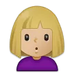 Samsung platformu için woman pouting: medium-light skin tone