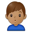 Samsung dla platformy man pouting: medium skin tone