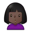 woman pouting: dark skin tone pentru platforma Samsung