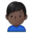 man pouting: dark skin tone til Samsung platform
