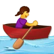 woman rowing boat para la plataforma Samsung