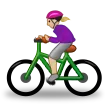Samsung dla platformy woman biking: medium-light skin tone