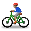 Samsung platformu için man biking: medium skin tone