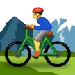 man mountain biking for Samsung-plattformen