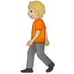 person walking: medium-light skin tone für Samsung Plattform