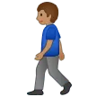 Samsung dla platformy man walking: medium skin tone