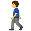 Samsung প্ল্যাটফর্মে জন্য man walking