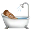 Samsung dla platformy person taking bath: medium skin tone