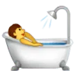 person taking bath for Samsung platform