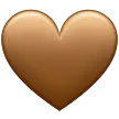brown heart สำหรับแพลตฟอร์ม Samsung