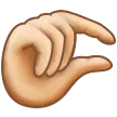 Samsung dla platformy pinching hand: light skin tone